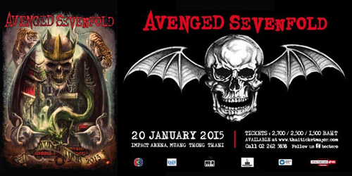 Avenged Sevenfold World Tour 2015 in Bangkok