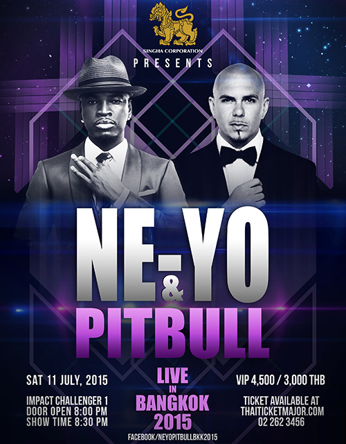 Singha Corporation Presents 'Ne-Yo & Pitbull Live In Bangkok’