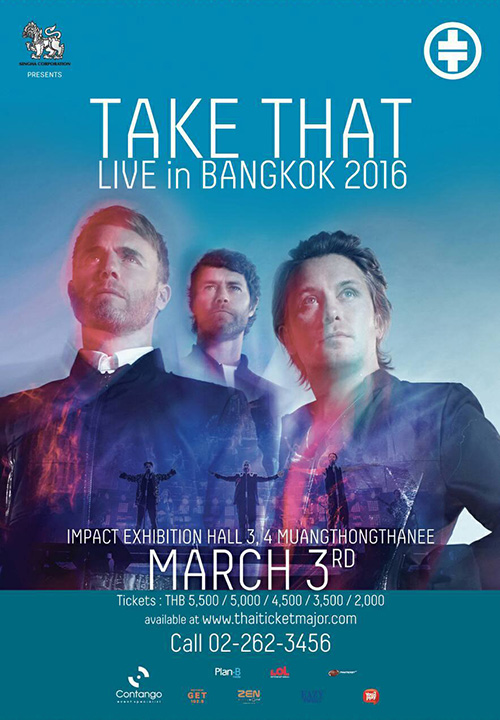 TAKE THAT LIVE in Bangkok 2016