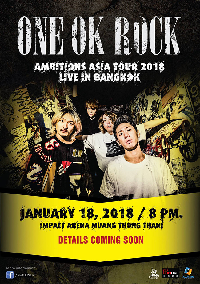 ONE OK ROCK AMBITIONS ASIA TOUR 2018 Live in Bangkok