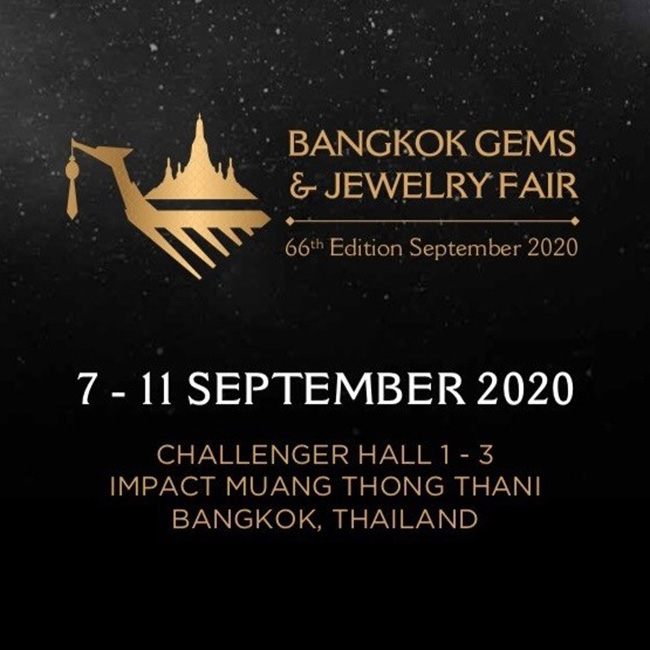 Bangkok Gems & Jewelry Fair 66th Edition September 2020