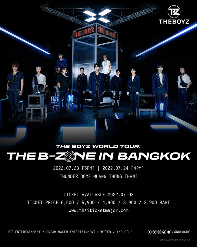 THE BOYZ WORLD TOUR : THE B ZONE IN BANGKOK