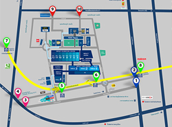 How to get to IMPACT Exhibition แผนที่เส้นทางเดินรถ