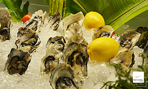 Try out the High Quality of Freshly-Shucked Imported Oysters and Salmon at The Square Restaurant, Novotel Bangkok IMPACT