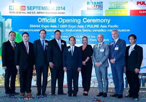 The official opening ceremony of PULIRE Asia Pacific, BMAM Expo Asia 2014, and GBR Expo Asia 2014