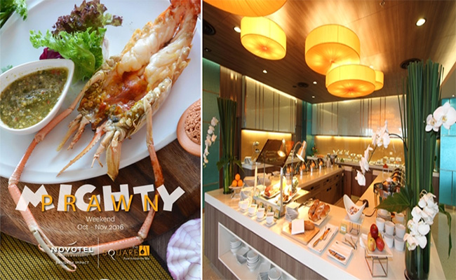 Relish the taste of Seafood Buffet featuring river prawn at The Square, Novotel Bangkok IMPACT