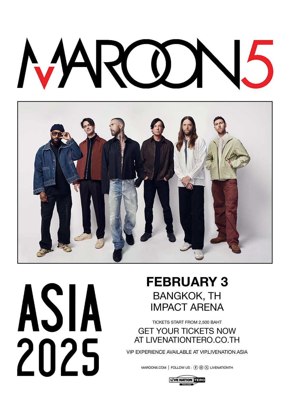 Maroon 5 Asia 2025 - Bangkok
