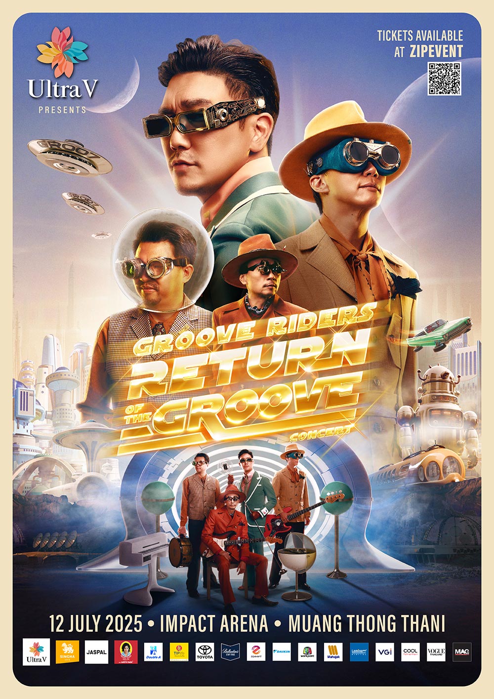 Ultra V presents GROOVE RIDERS RETURN OF THE GROOVE CONCERT