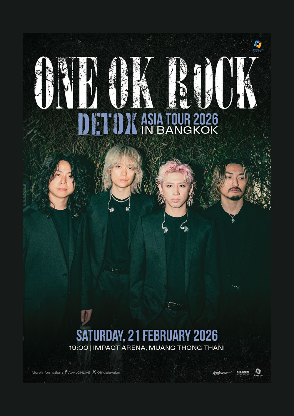 ONE OK ROCK DETOX Asia Tour 2026 in Bangkok