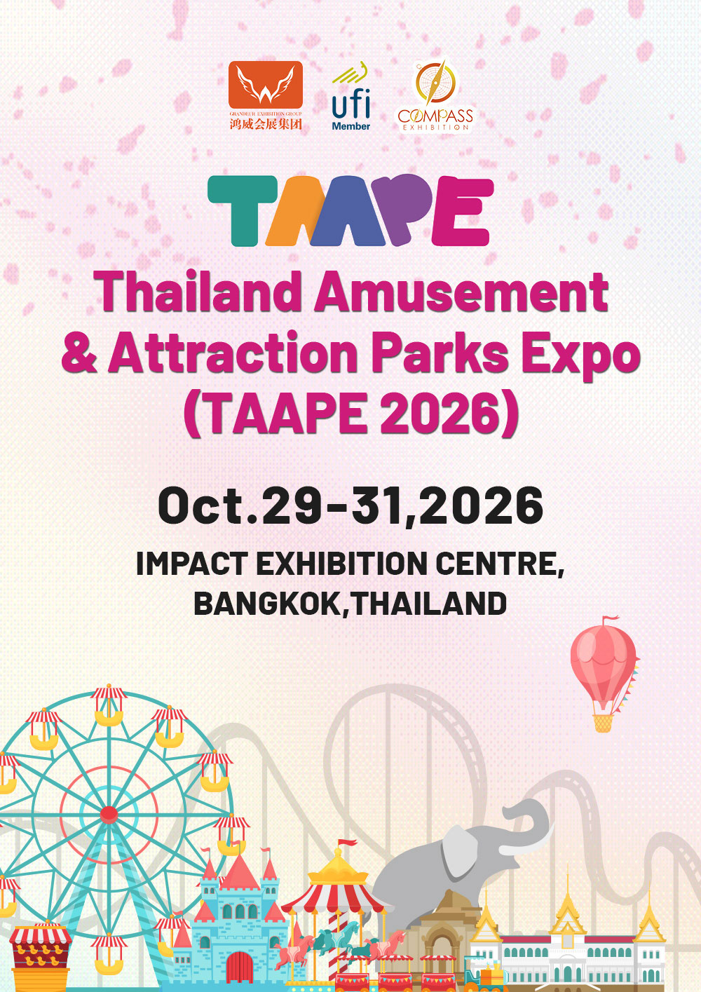 Thailand (Bangkok) Amusement & Attraction Parks Expo 2026 (TAAPE 2026)