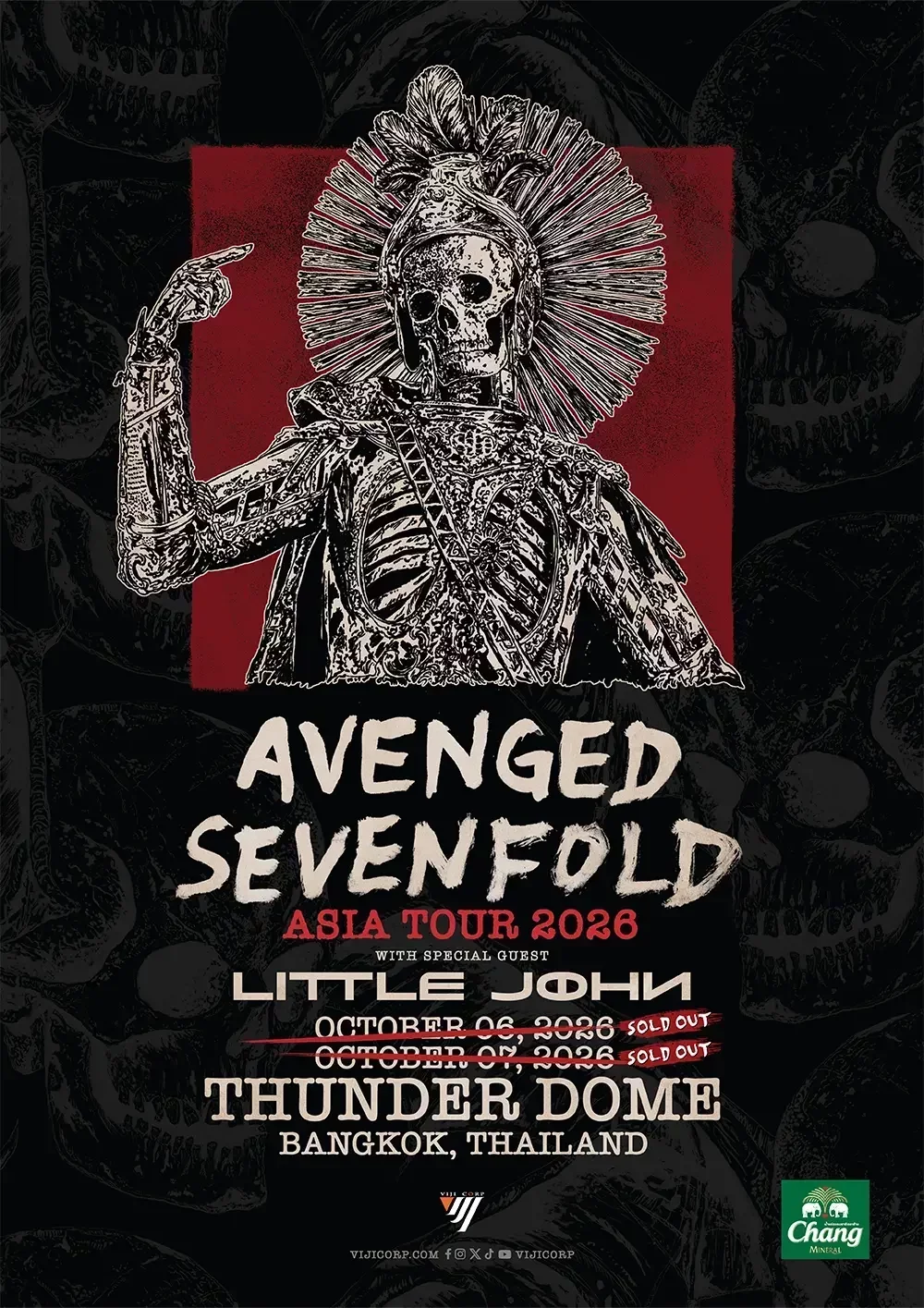 Avenged Sevenfold Asia Tour 2026 in Bangkok