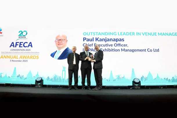CEO of IMPACT Exhibition Management Co., Ltd., *was honoured as an “Outstanding Leader in Venue Management”