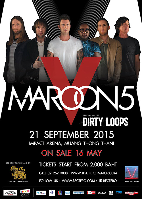 Maroon 5 World Tour 2015 Live in Bangkok