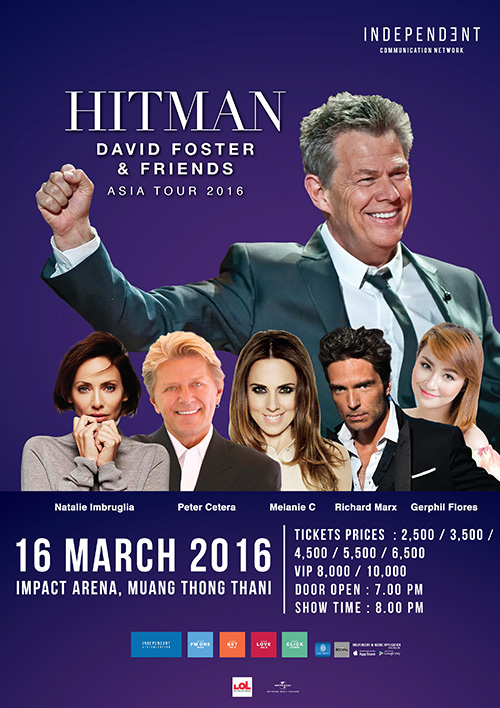 HITMAN DAVID FOSTER & FRIENDS Asia Tour 2016