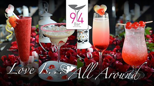 Celebrate the Season of Love with romantic drink specials at 94 Bar