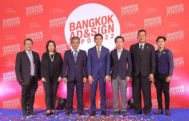 The opening ceremony of Bangkok Ad & Sign Expo 2022